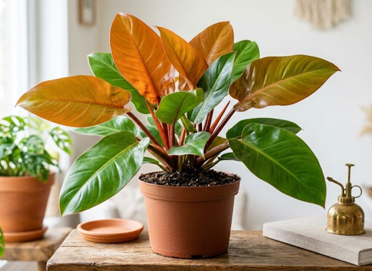 10" Prince of Orange Philodendron