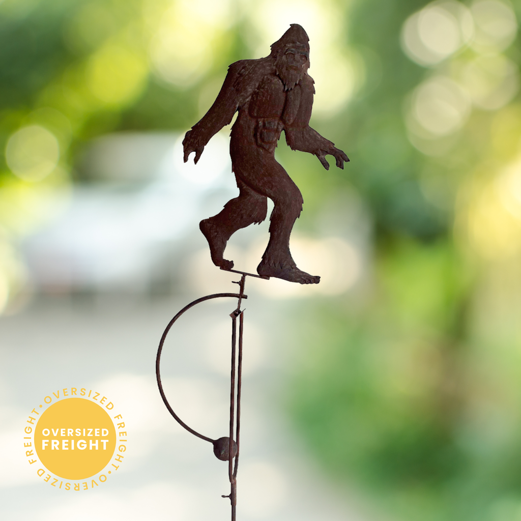 Bigfoot Silhouette Balance Rocker Garden Stake