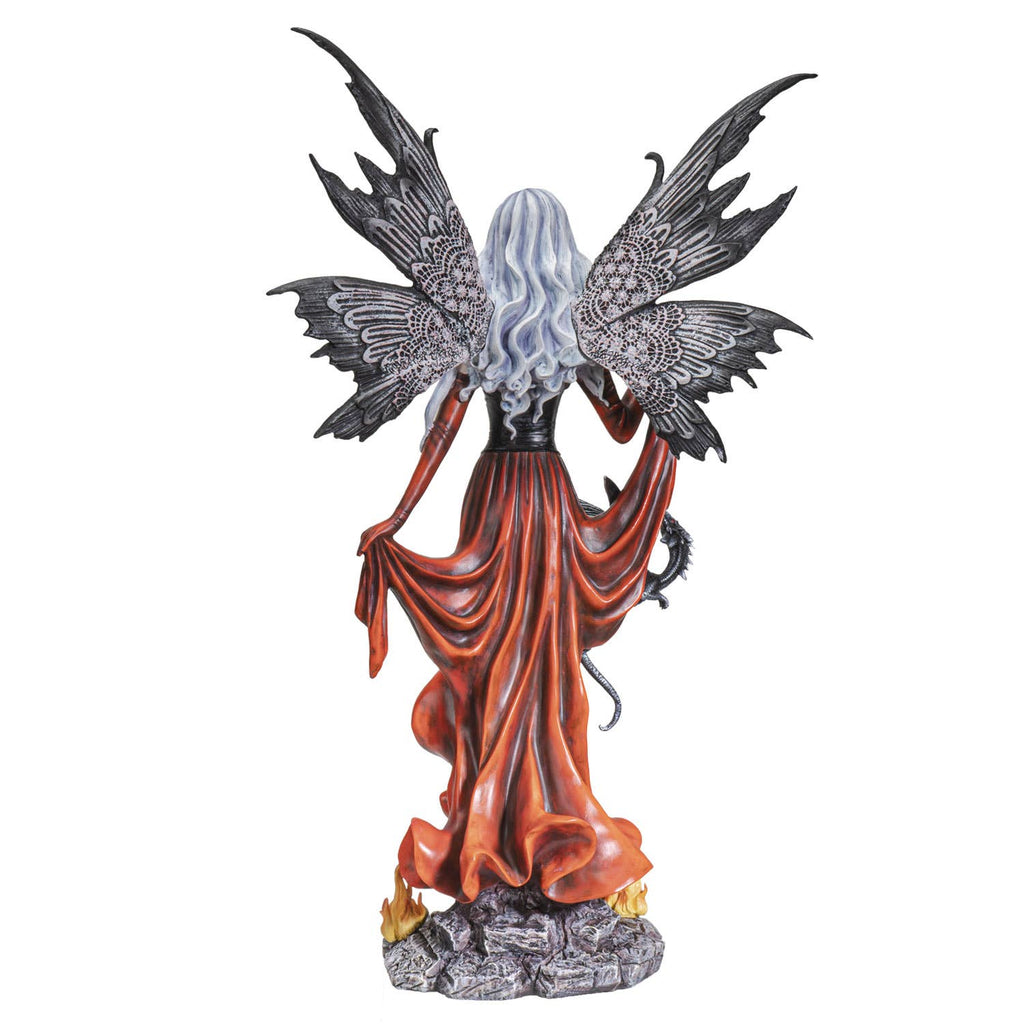 Fire Fairy with Black Dragon